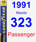 Passenger Wiper Blade for 1991 Mazda 323 - Premium