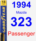 Passenger Wiper Blade for 1994 Mazda 323 - Premium