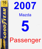 Passenger Wiper Blade for 2007 Mazda 5 - Premium