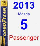 Passenger Wiper Blade for 2013 Mazda 5 - Premium