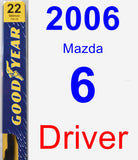 Driver Wiper Blade for 2006 Mazda 6 - Premium
