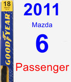 Passenger Wiper Blade for 2011 Mazda 6 - Premium