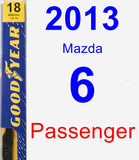 Passenger Wiper Blade for 2013 Mazda 6 - Premium