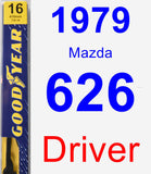 Driver Wiper Blade for 1979 Mazda 626 - Premium