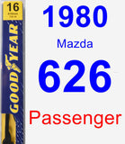 Passenger Wiper Blade for 1980 Mazda 626 - Premium