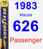 Passenger Wiper Blade for 1983 Mazda 626 - Premium