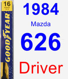 Driver Wiper Blade for 1984 Mazda 626 - Premium