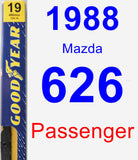 Passenger Wiper Blade for 1988 Mazda 626 - Premium