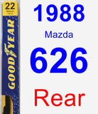 Rear Wiper Blade for 1988 Mazda 626 - Premium