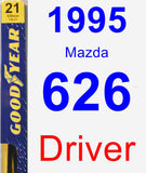 Driver Wiper Blade for 1995 Mazda 626 - Premium