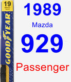 Passenger Wiper Blade for 1989 Mazda 929 - Premium