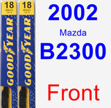 Front Wiper Blade Pack for 2002 Mazda B2300 - Premium