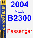 Passenger Wiper Blade for 2004 Mazda B2300 - Premium