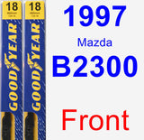 Front Wiper Blade Pack for 1997 Mazda B2300 - Premium