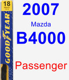 Passenger Wiper Blade for 2007 Mazda B4000 - Premium