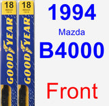 Front Wiper Blade Pack for 1994 Mazda B4000 - Premium