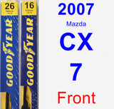 Front Wiper Blade Pack for 2007 Mazda CX-7 - Premium