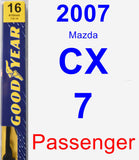 Passenger Wiper Blade for 2007 Mazda CX-7 - Premium