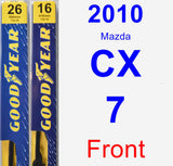 Front Wiper Blade Pack for 2010 Mazda CX-7 - Premium