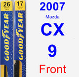 Front Wiper Blade Pack for 2007 Mazda CX-9 - Premium