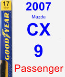Passenger Wiper Blade for 2007 Mazda CX-9 - Premium