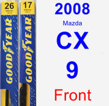 Front Wiper Blade Pack for 2008 Mazda CX-9 - Premium
