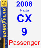 Passenger Wiper Blade for 2008 Mazda CX-9 - Premium