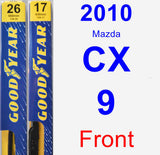 Front Wiper Blade Pack for 2010 Mazda CX-9 - Premium