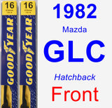 Front Wiper Blade Pack for 1982 Mazda GLC - Premium