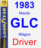 Driver Wiper Blade for 1983 Mazda GLC - Premium