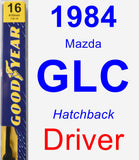 Driver Wiper Blade for 1984 Mazda GLC - Premium