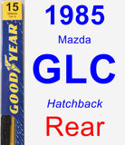 Rear Wiper Blade for 1985 Mazda GLC - Premium