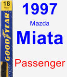 Passenger Wiper Blade for 1997 Mazda Miata - Premium