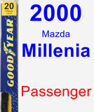 Passenger Wiper Blade for 2000 Mazda Millenia - Premium