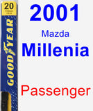 Passenger Wiper Blade for 2001 Mazda Millenia - Premium