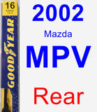 Rear Wiper Blade for 2002 Mazda MPV - Premium