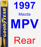 Rear Wiper Blade for 1997 Mazda MPV - Premium