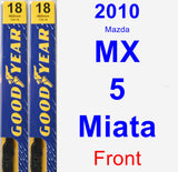 Front Wiper Blade Pack for 2010 Mazda MX-5 Miata - Premium