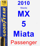 Passenger Wiper Blade for 2010 Mazda MX-5 Miata - Premium