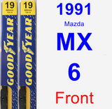 Front Wiper Blade Pack for 1991 Mazda MX-6 - Premium