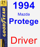 Driver Wiper Blade for 1994 Mazda Protege - Premium