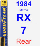 Rear Wiper Blade for 1984 Mazda RX-7 - Premium