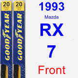 Front Wiper Blade Pack for 1993 Mazda RX-7 - Premium