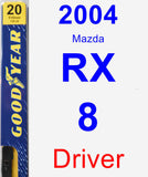 Driver Wiper Blade for 2004 Mazda RX-8 - Premium