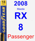 Passenger Wiper Blade for 2008 Mazda RX-8 - Premium