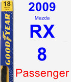 Passenger Wiper Blade for 2009 Mazda RX-8 - Premium