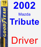 Driver Wiper Blade for 2002 Mazda Tribute - Premium