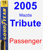 Passenger Wiper Blade for 2005 Mazda Tribute - Premium