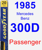 Passenger Wiper Blade for 1985 Mercedes-Benz 300D - Premium