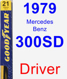 Driver Wiper Blade for 1979 Mercedes-Benz 300SD - Premium